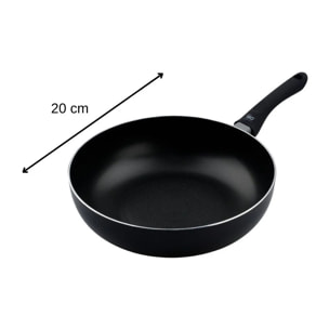 Poêle wok 20 cm avec couvercle en verre Elo Smart life