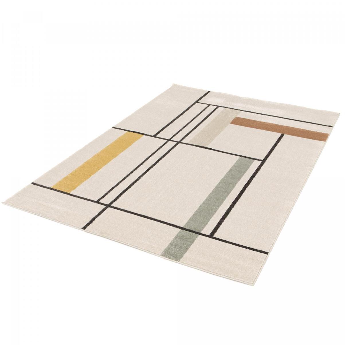 Tapis contemporain Lofe motif géometrique