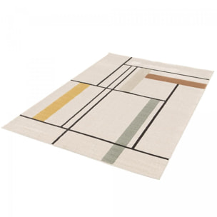 Tapis contemporain Lofe motif géometrique