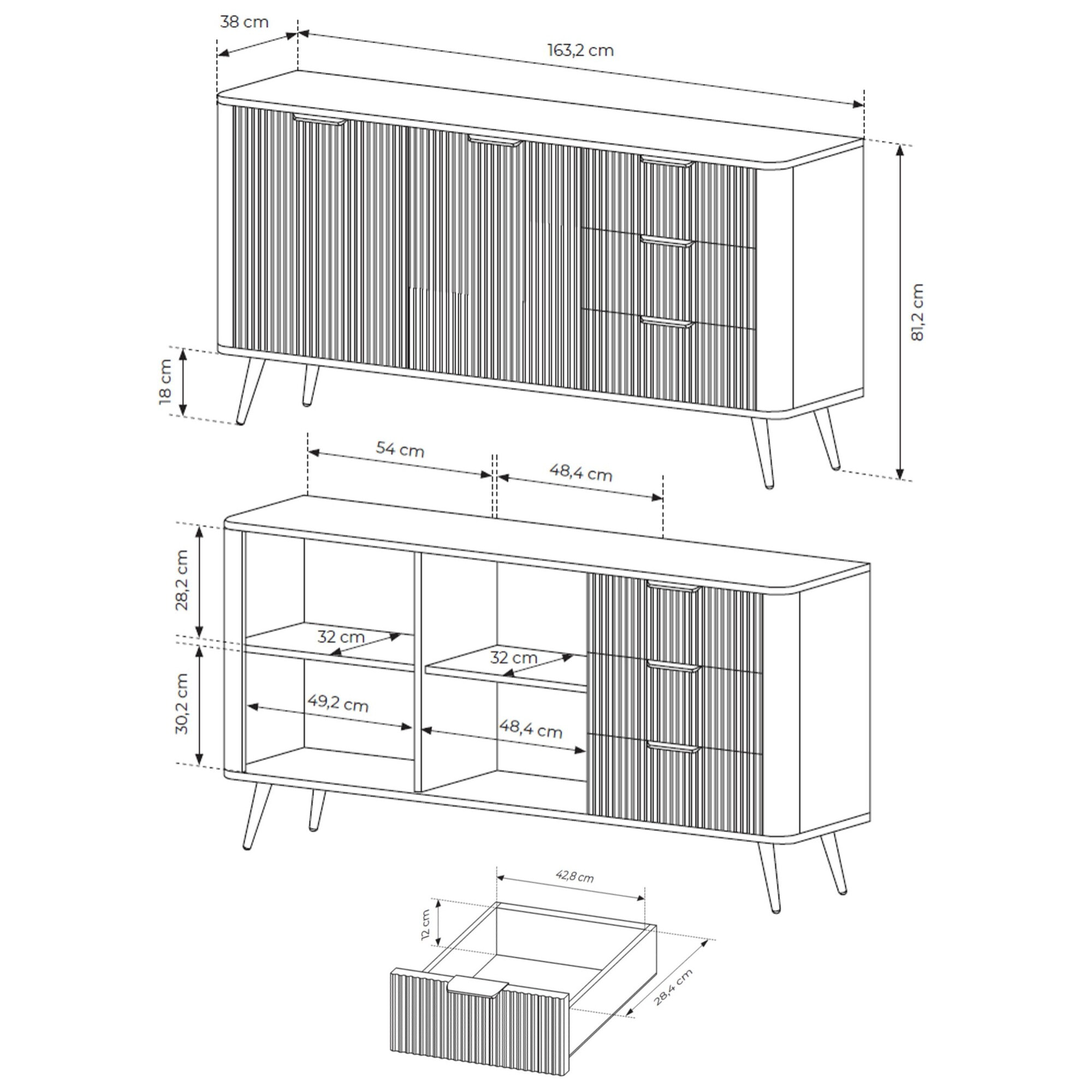 Tomasucci Buffet Gretha Beige