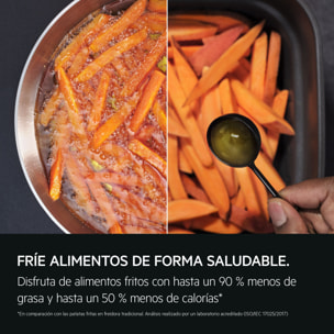 AEG Freidora de aire de 7 litros, función vapor y 6 programas AAF7SB