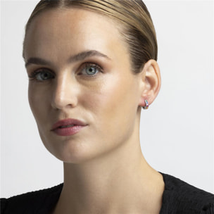 Pendientes Lux by Lux acabados en rodio