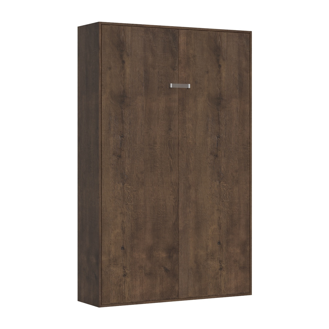 Armoire Lit escamotable vertical 1 place et demi 120 KENTARO Noyer