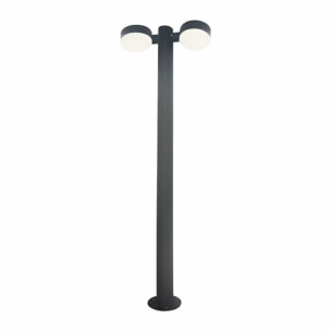 Forlight Farola Exterior IP54 Pale LED 21W Blanco Neutro - 4000K Gris Urbano para Exterior de Jardín, Entrada, Camino