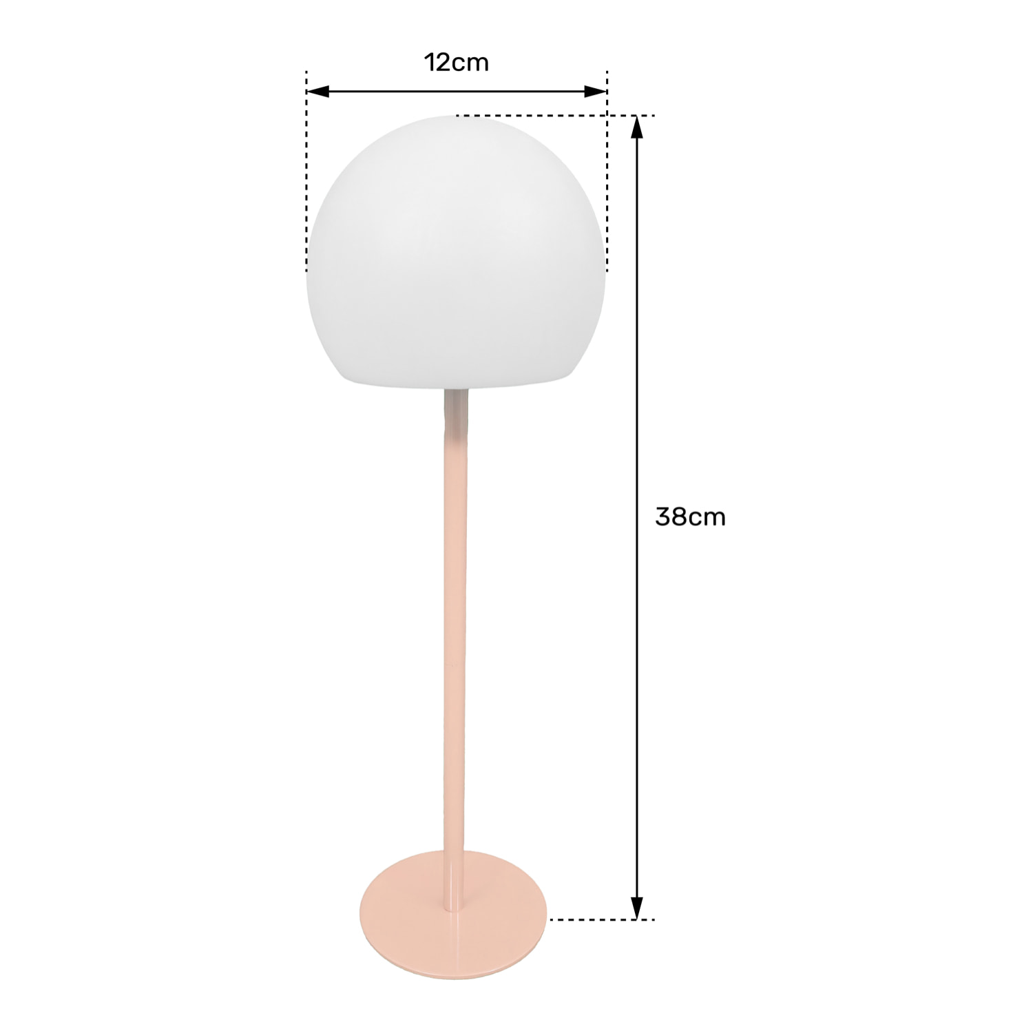 Lampe LED à poser terracotta ISIS