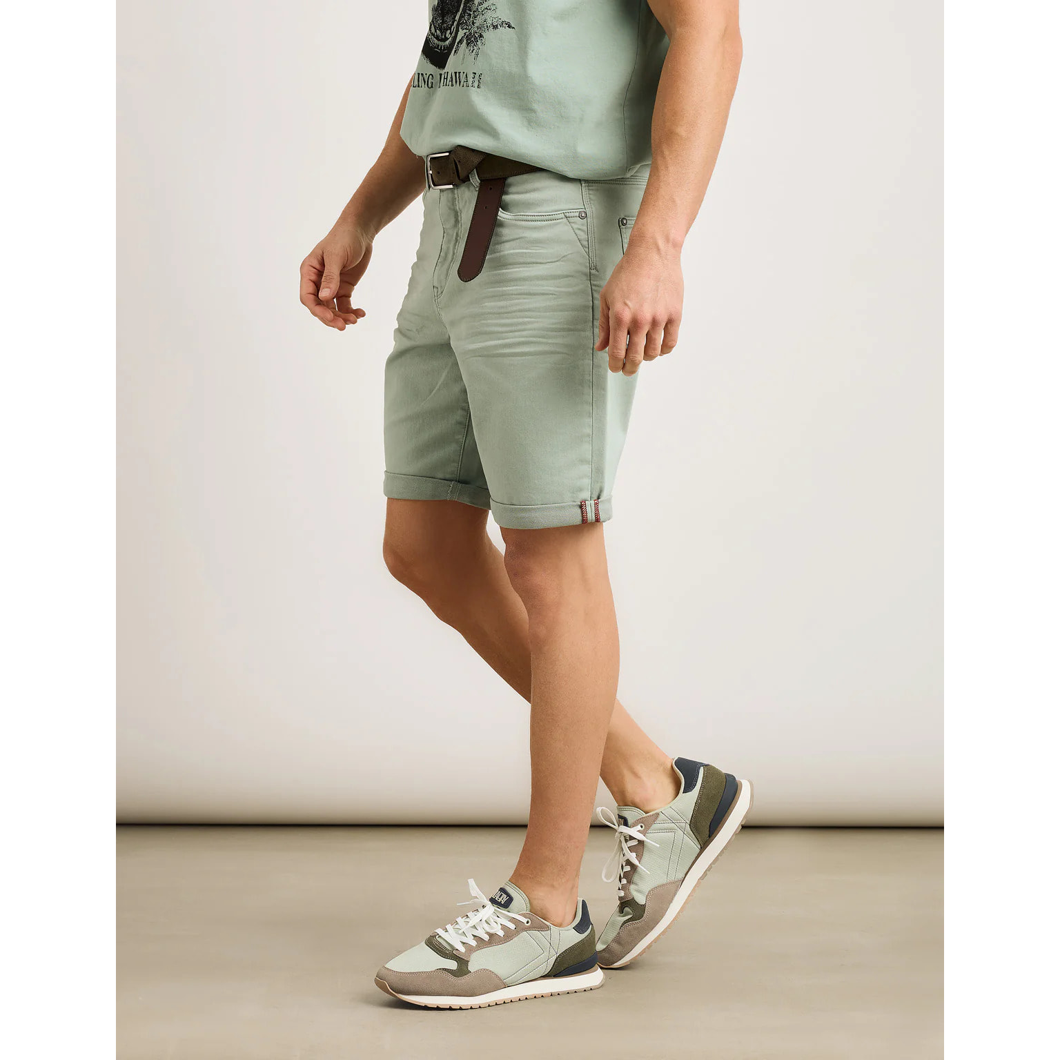 Bermuda Denim Menta - Palm Beach