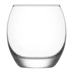 Lot de 4 gobelets sand 40.5cl en verre transparent forme basse