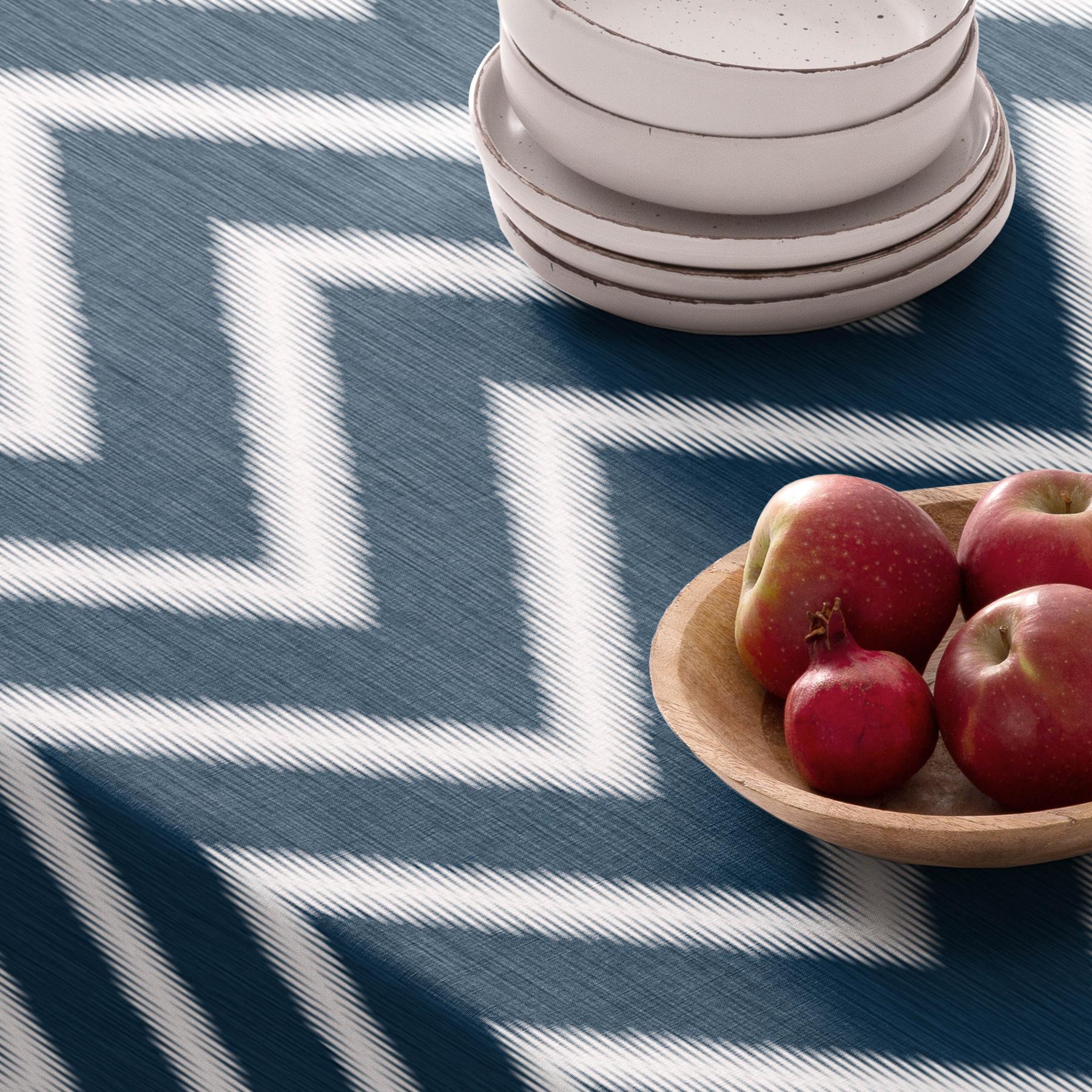 Nappe anti-taches ABEL BLEU - en 100 % coton