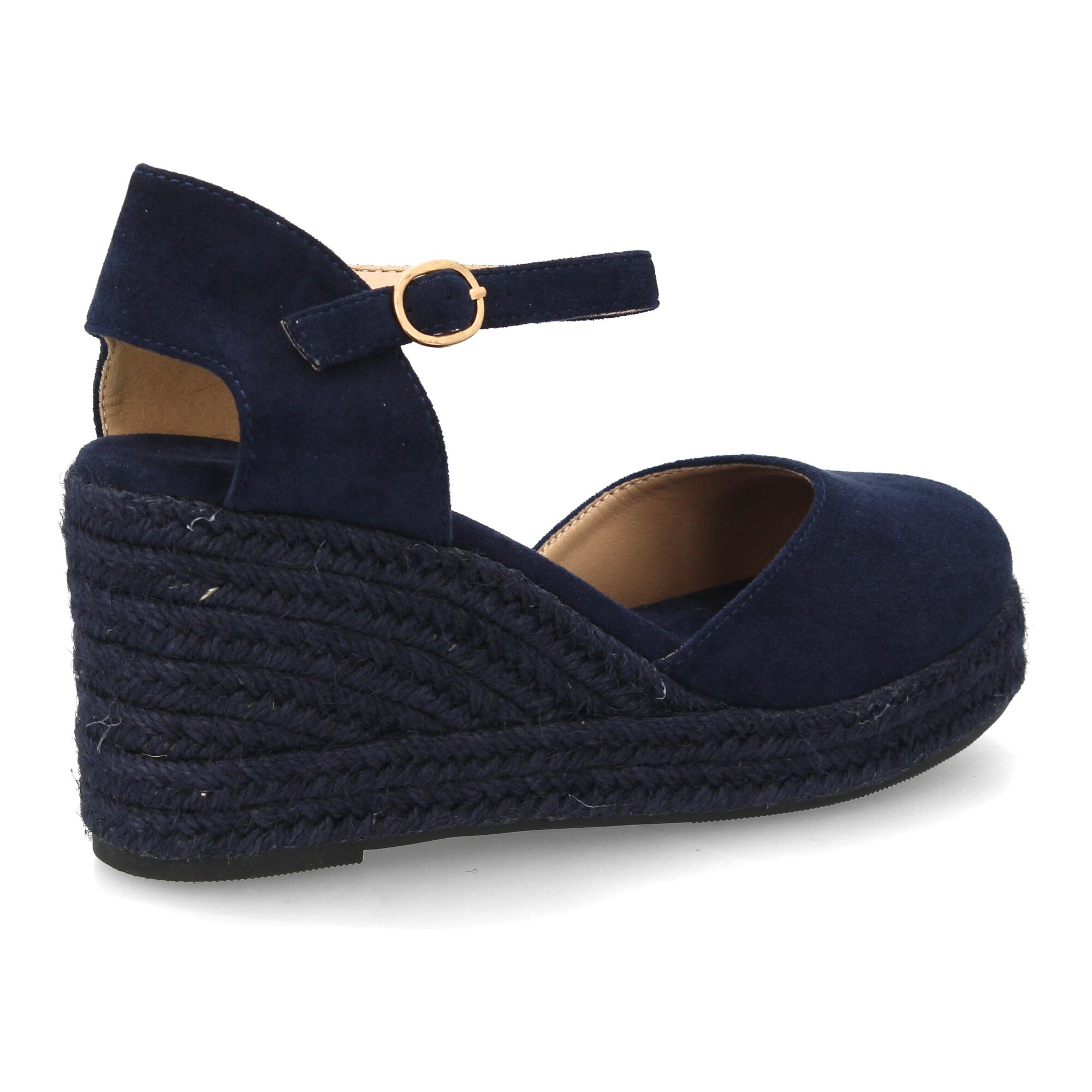 Sandalia de cuña de yute para mujer, comodas y elegantes diseño moderno con el yute en el mismo tono