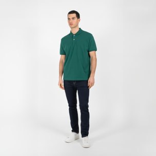 Polo piquet di cotone bio washed