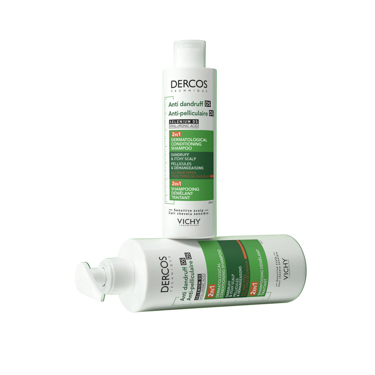 Anti Dandruff - Shampooing Démêlant Traitant Pellicules & Démangeaisons 2en1 Tous Types de Cheveux 390ml