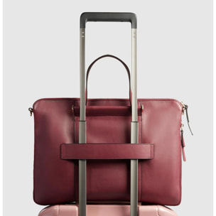 Piquadro Borsa da lavoro porta pc e porta iPad® con protezioni antiurto e anti RFID, espandibile