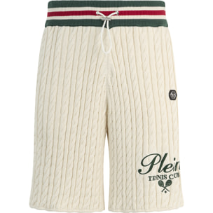 PHILIPP PLEIN Knitted Drawstring Shorts Plein Tennis