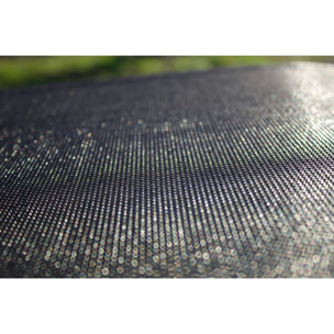 C43 - Chaise de jardin pliante en aluminium et toile plastifiéee