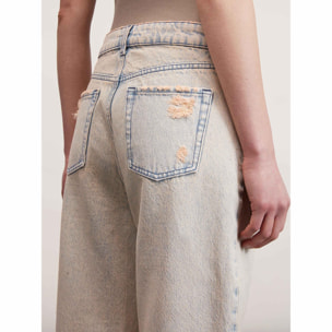 Motivi - Jeans baggy in denim sovratinto - Rosa