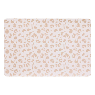 Set de table léopard antidérapant - Rose