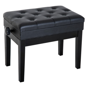 Banquette coffre piano noir