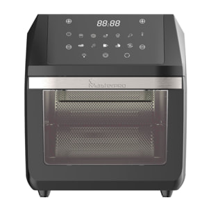 Freidora de aire sin aceite y horno rocket de 11 l y 1800w pantalla led táctil temperatura regulable 80-200ºc masterpro