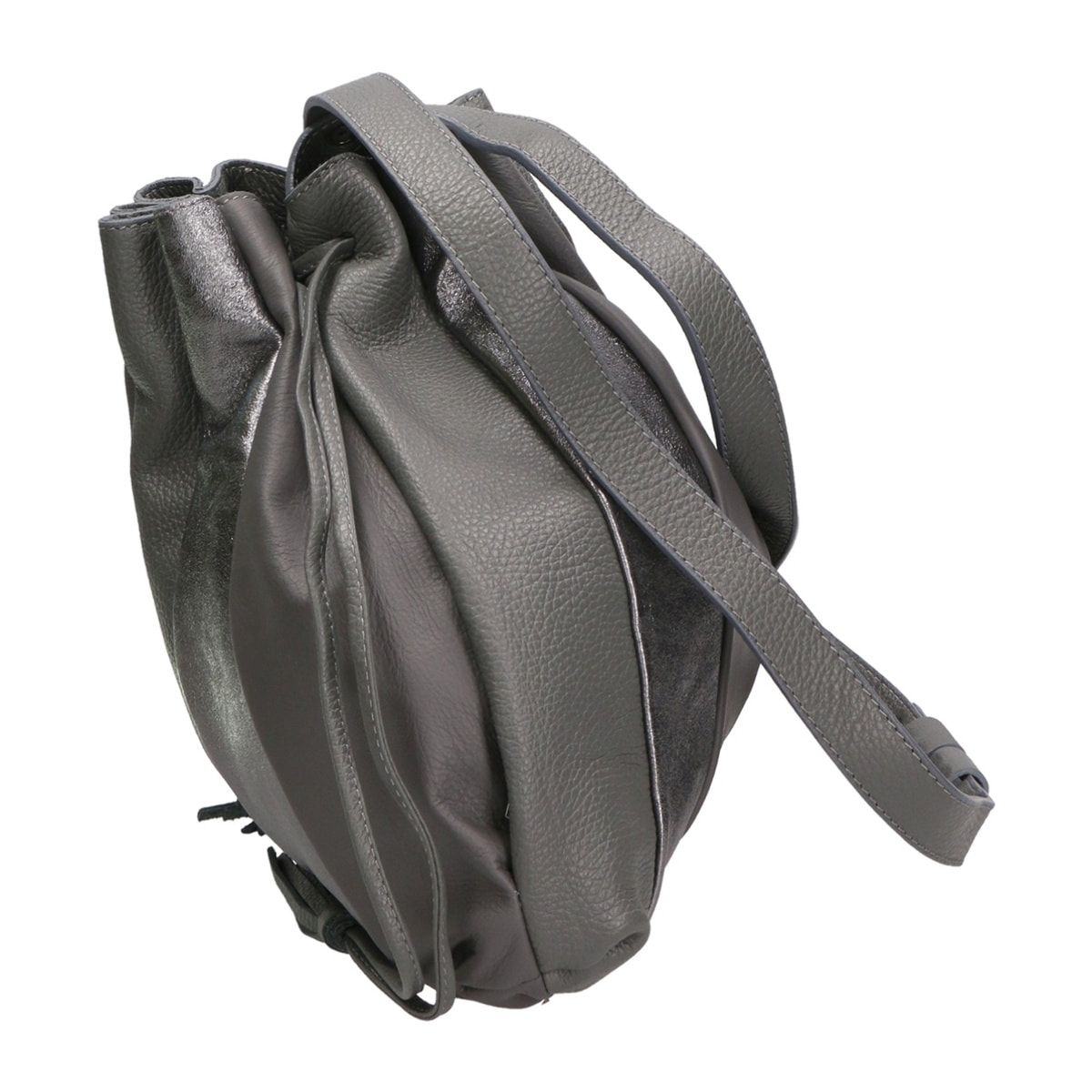 Borsa a spalla da donna - Modello Nunzia - Vera pelle - 30.0 x 33.0 x 7.0 cm