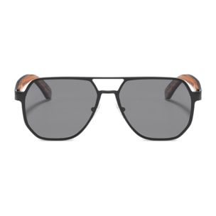 Gafas de Sol Feler 1801-1 Polarizadas de Madera Unisex 56 mm