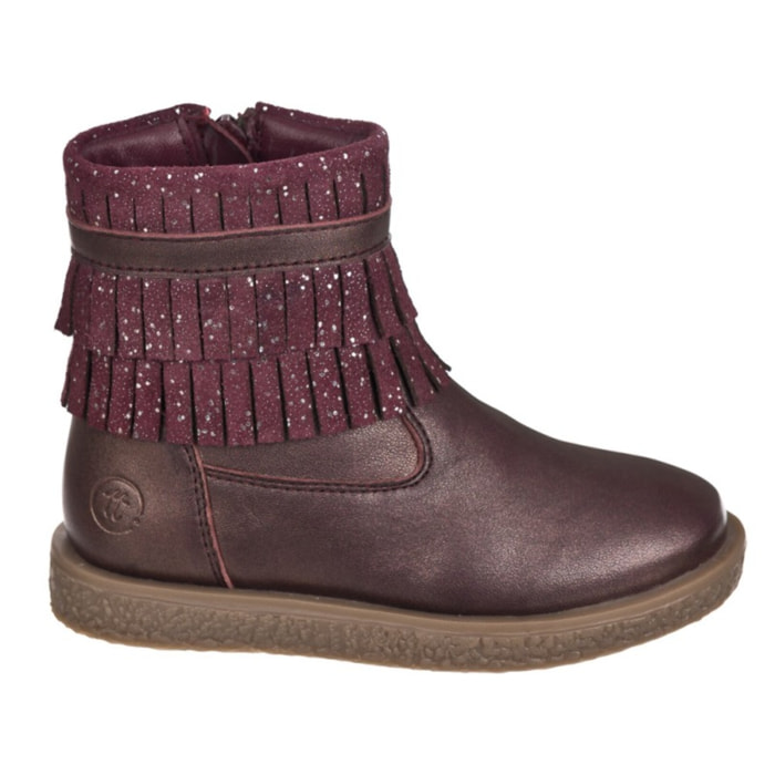 Botin flecos en piel