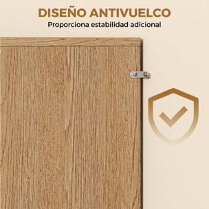 Recibidor de Entrada con Espejo, Cajón y Estante, Mueble de Recibidor de 2 Piezas con Mesa Consola y Espejo, Diseño Antivuelco, para Pasillo, 91,5x27,9x85,5 cm, Roble