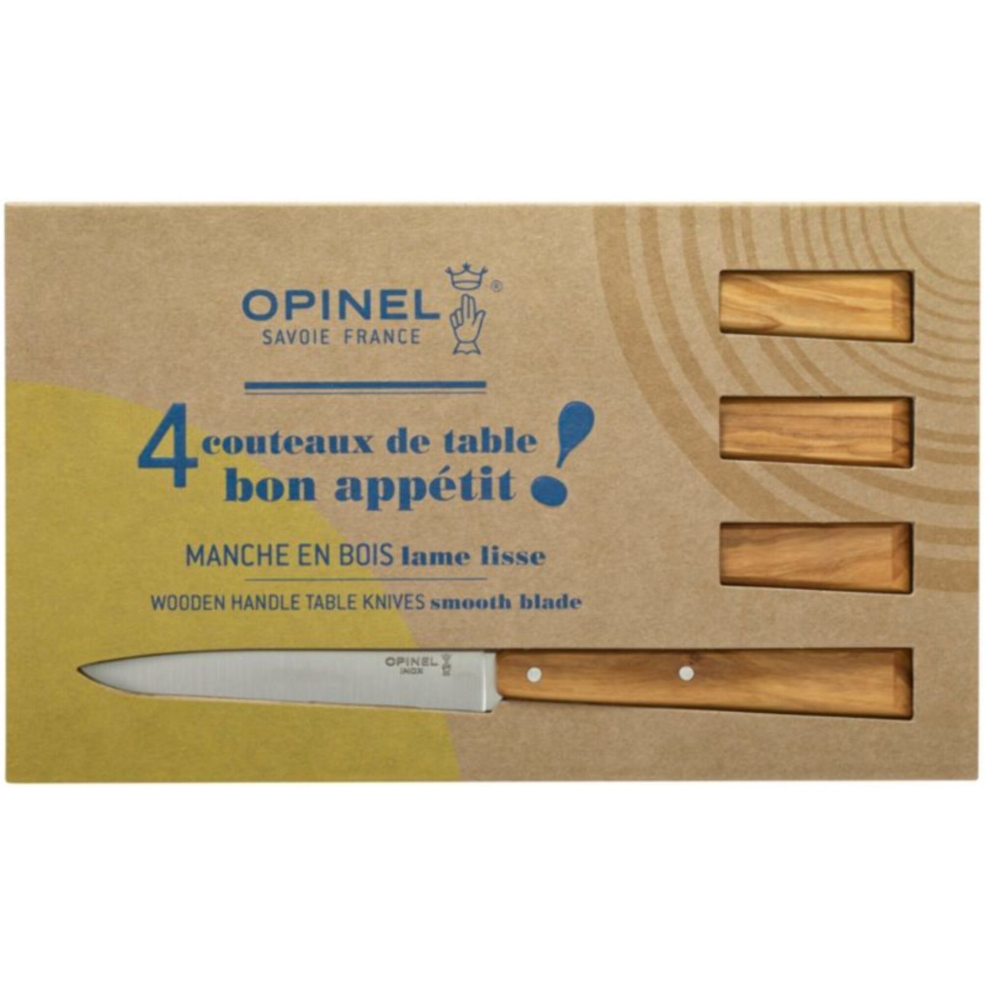 Couteau OPINEL Bon Appétit sud 4 couteaux de table