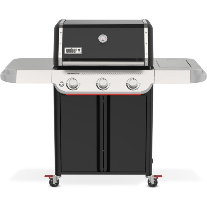 Barbecue gaz WEBER Genesis E-315W Plancha, sur chariot, 3 brûleurs, surface de cuisson 68 x 48 cm