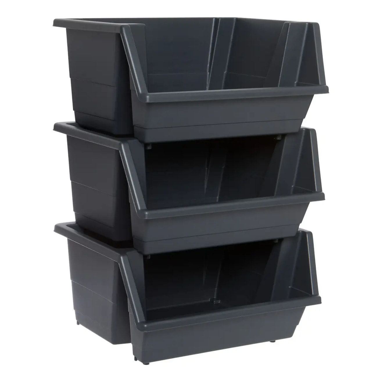 Tour de rangement Essentiels rectangulaire H.66cm noir