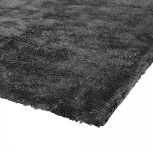 Tapis longs poils shaggy tufté motif uni VEPO
