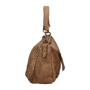 Borsa a spalla da donna - Modello Novella - Vera pelle - 31.0 x 18.0 x 12.0 cm