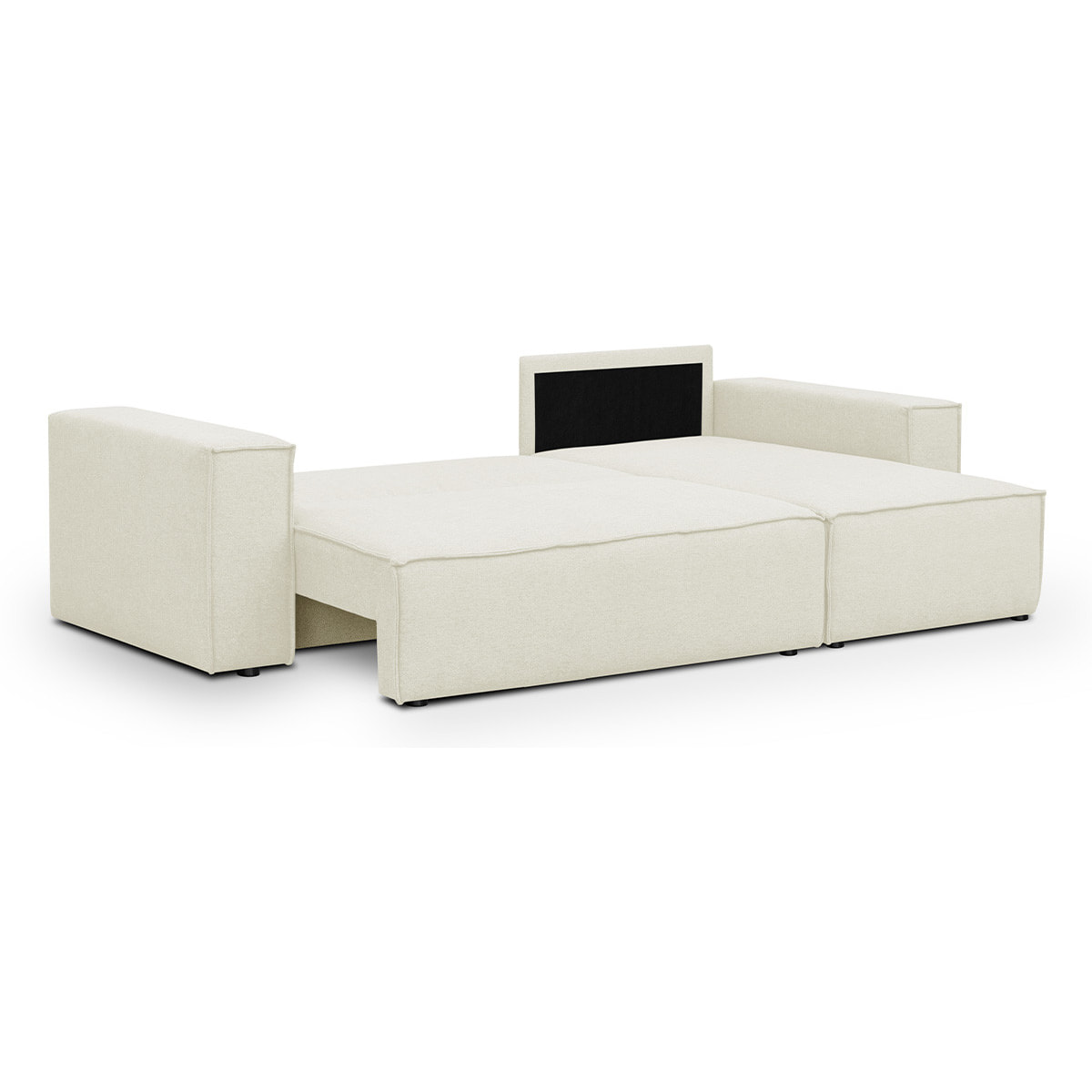 Canapé d'angle convertible 4 places en tissu - LIVIA NEW