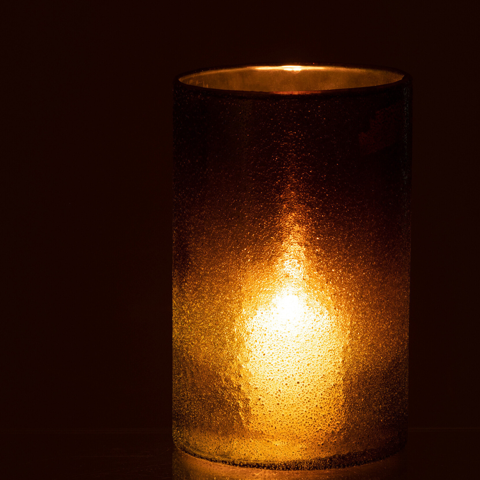 J-Line photophore Miroir - verre - vert - large