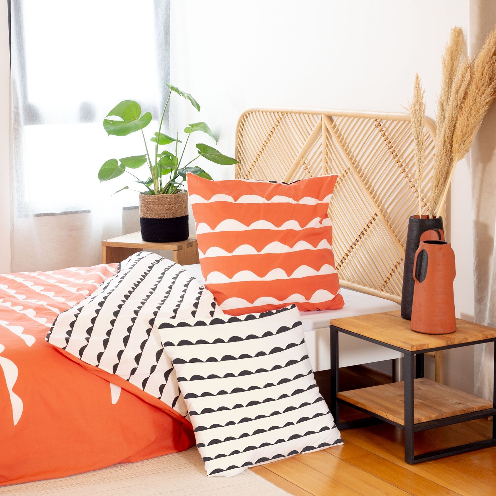 Parure Housse De Couette 3pcs Coton Bio 57fils Dobe