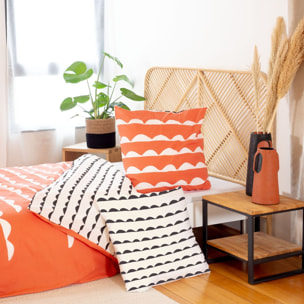 Parure Housse De Couette 3pcs Coton Bio 57fils Dobe