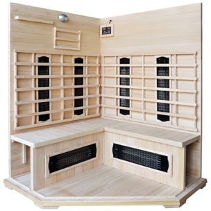 Cabine de sauna luxe infrarouge 3/4 places ABATE