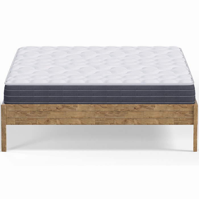 Pack lit en bois massif + Matelas mémoire de forme - AINA & MEMO HR