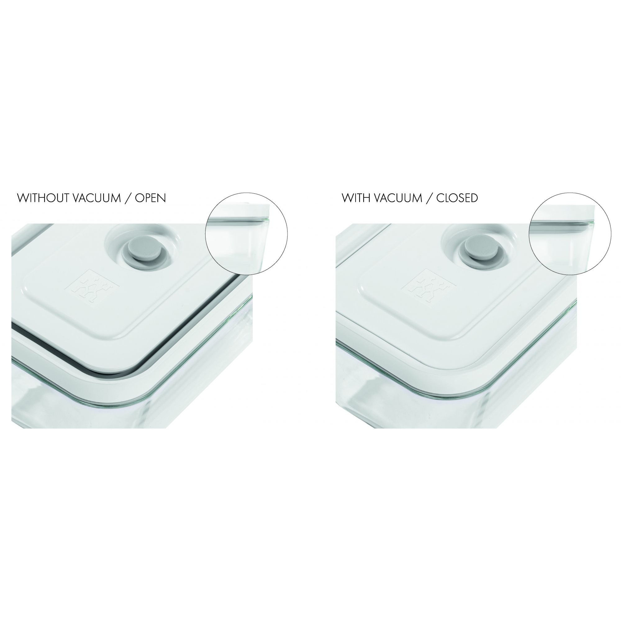 Set complet sous vide - 7pcs - plastique - Pompe + 2 Boîtes rectangulaires M/L  + 4 sacs ZWILLING® FRESH & SAVE