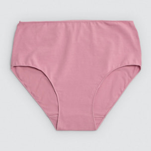 Confezione da 4 mutandine basicohe a vita alta in cotone