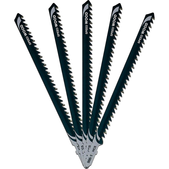 Lame de scie sauteuse bois HCS profondeur de coupe < 100 mm - Longueur 152 mm - Lot de 5 pièces - DEWALT - DT2169-QZ