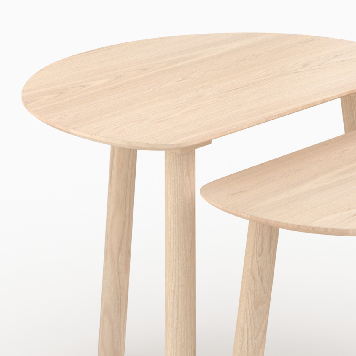 Tables gigognes en bois de frêne - Montaine