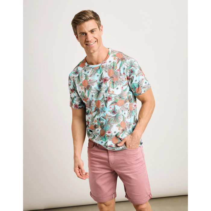 Camiseta Manga Corta Multicolor - Tiki