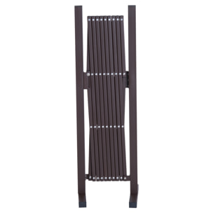 Barrière extensible rétractable barrière de sécurité 250L x 31l x 104H cm alu métal chocolat