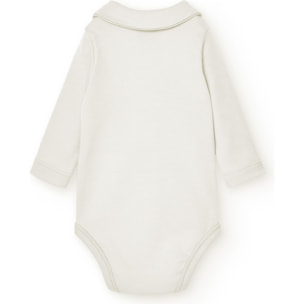Body bebé manga larga cuello pico