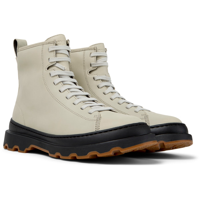 Botines - CAMPER Brutus+ - Beige - Cuero liso