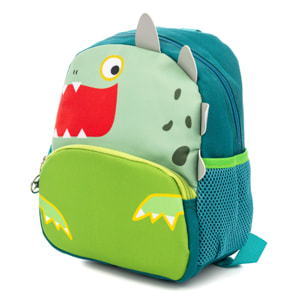 Mochila infantil con diseño de Dinosaurio. Con hombreras acolchadas, transpirables y ajustables.