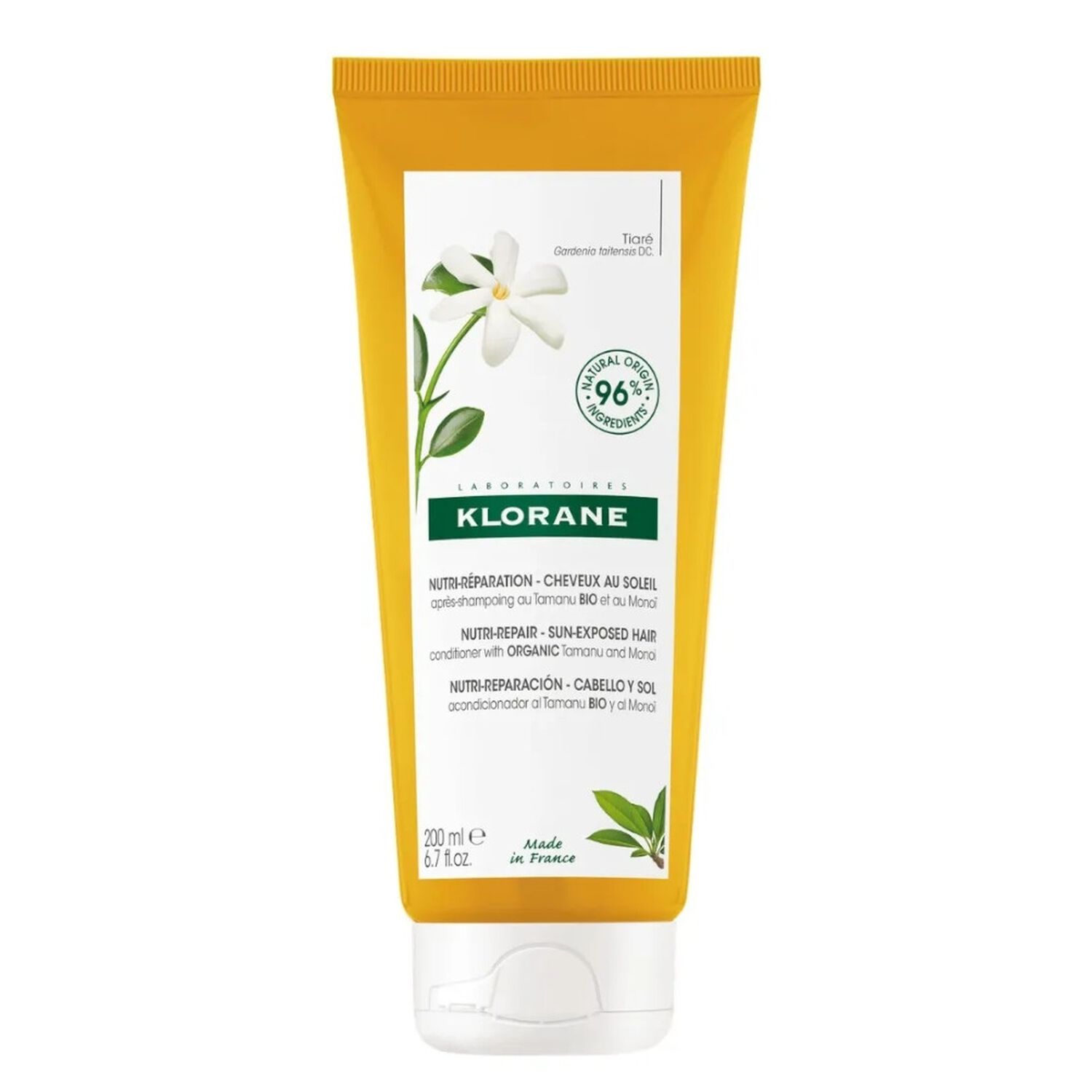 Tamanu Bio et Monoï  - Baume Après-Shampooing Protection solaire - 200ml