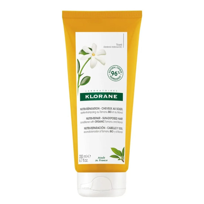 Tamanu Bio et Monoï  - Baume Après-Shampooing Protection solaire - 200ml