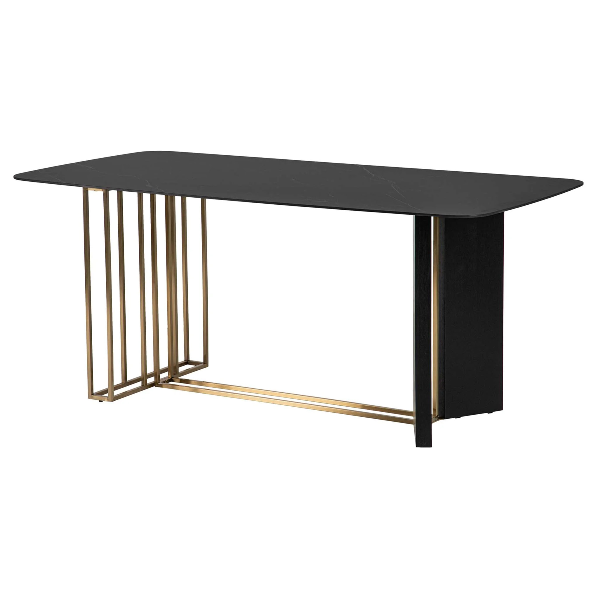 Mesa Comedor Piedra Acero Inoxidable Calcis 180x90x77cm
