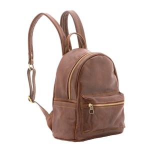Zaino  unisex In Vera pelle Made in Italy 23x29x13 cm